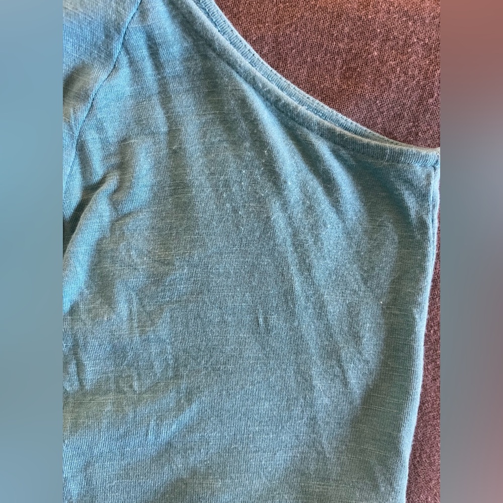 J. Jill Tiffany blue sleeveless maxi dress rayon/spandex lighter weight knit 3X - Picture 10 of 10